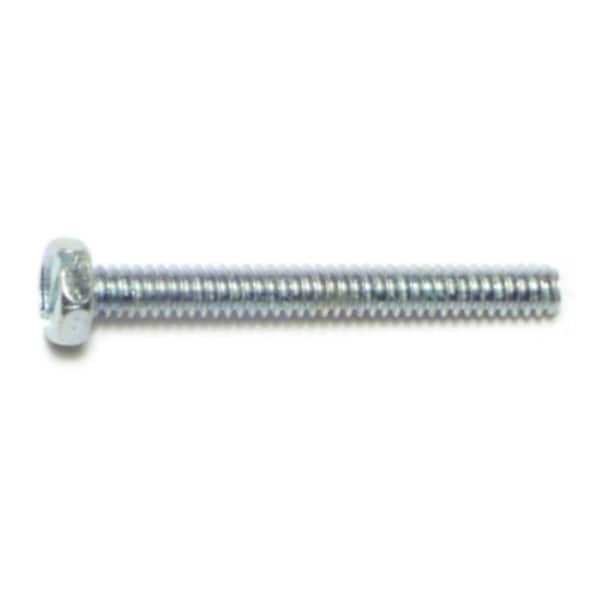 Midwest Fastener #6-32 x 1-1/4 in Slotted Hex Machine Screw, Zinc Plated Steel, 20 PK 65546 - main